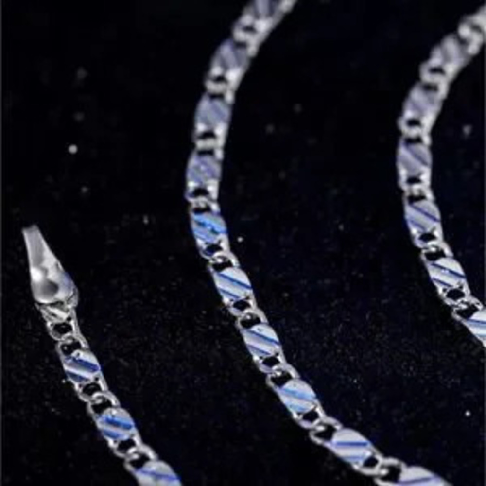 925 Sterling Silver 2 mm Spanish Style Fashion Chain Christmas Birthday Gift NEW